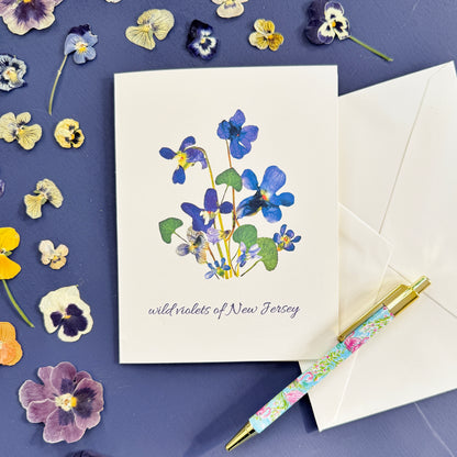 Wild Violets of New Jersey card