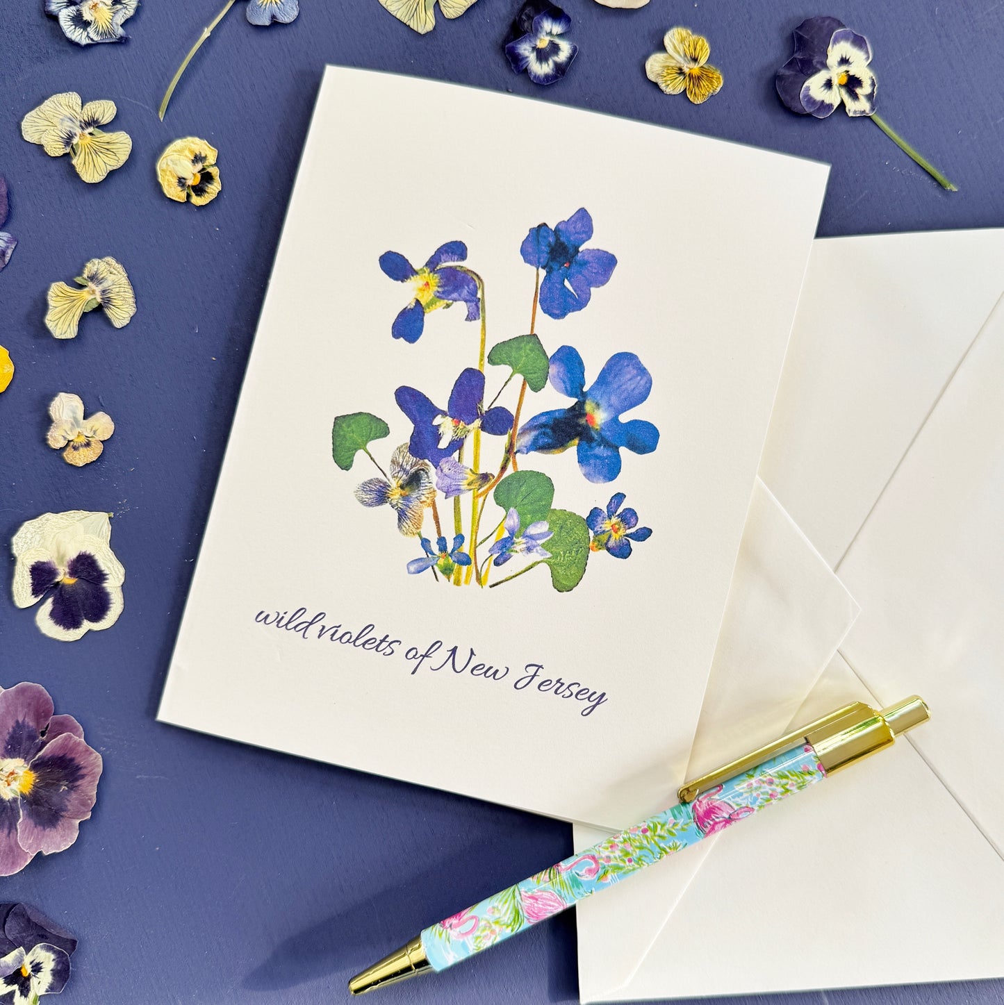 Wild Violets of New Jersey card