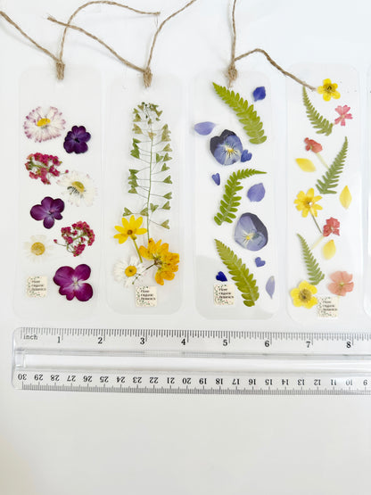 Flower Bookmark Handmade with Real Flowers