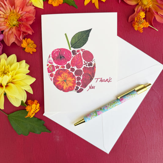 An Apple a Day Thank You Card