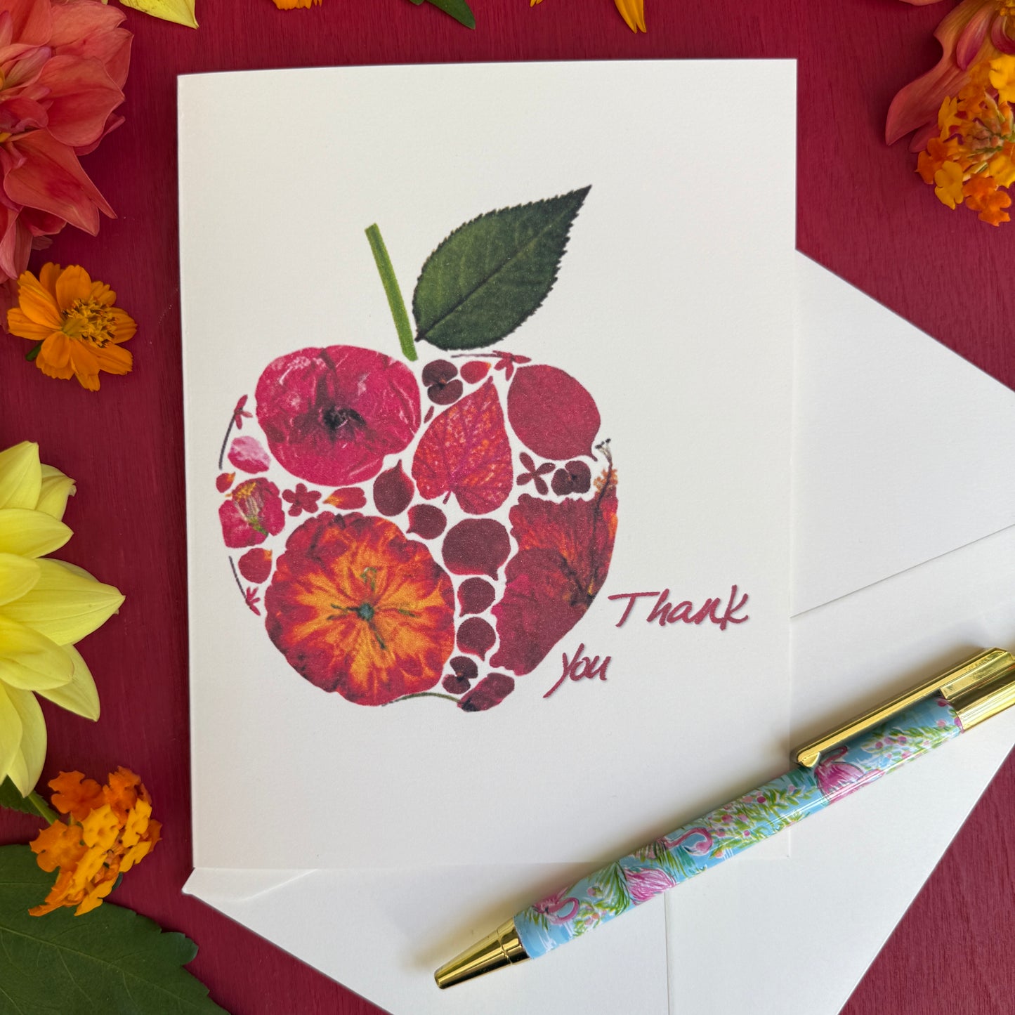 An Apple a Day Thank You Card