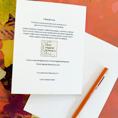 Floral Fox card