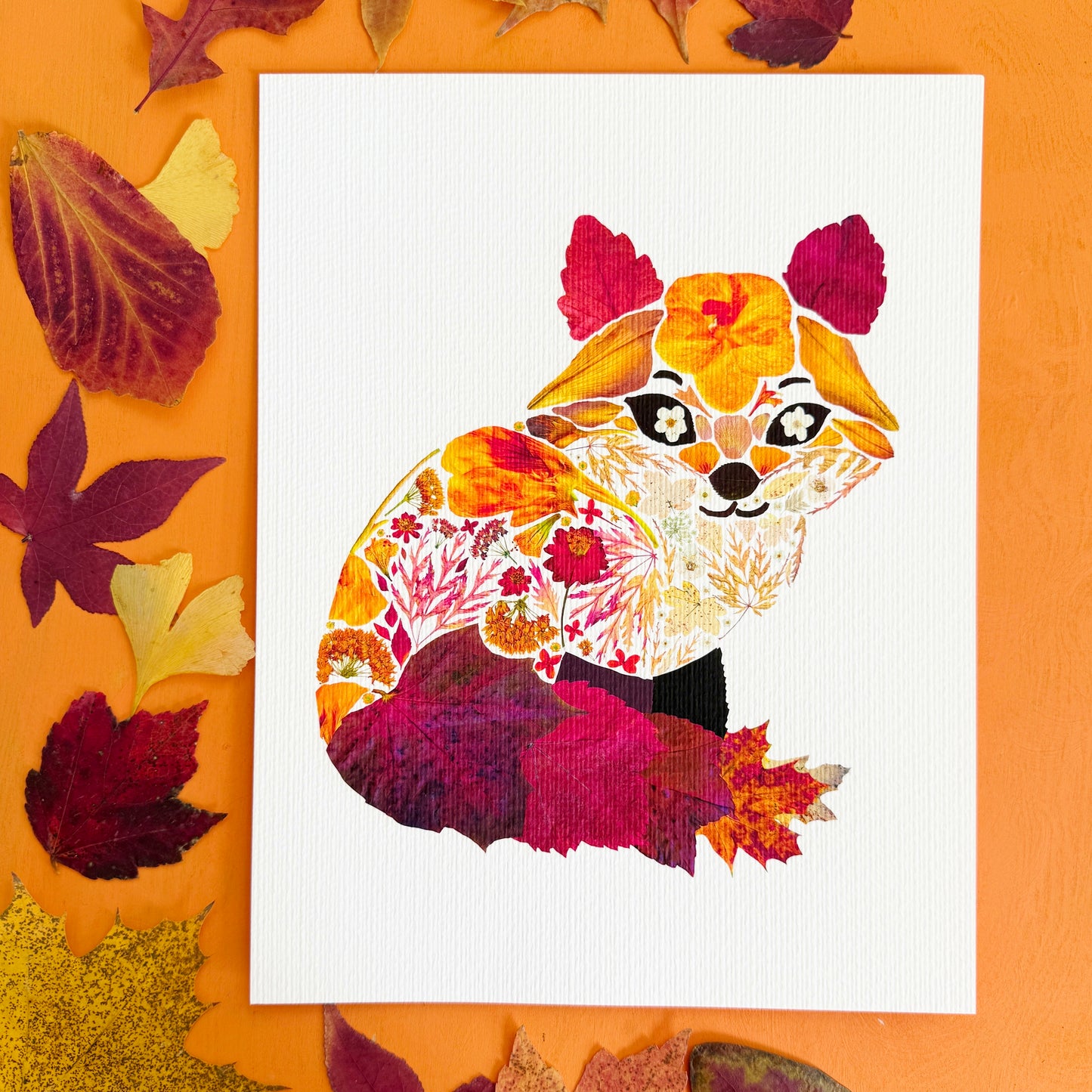 Floral Fox Print