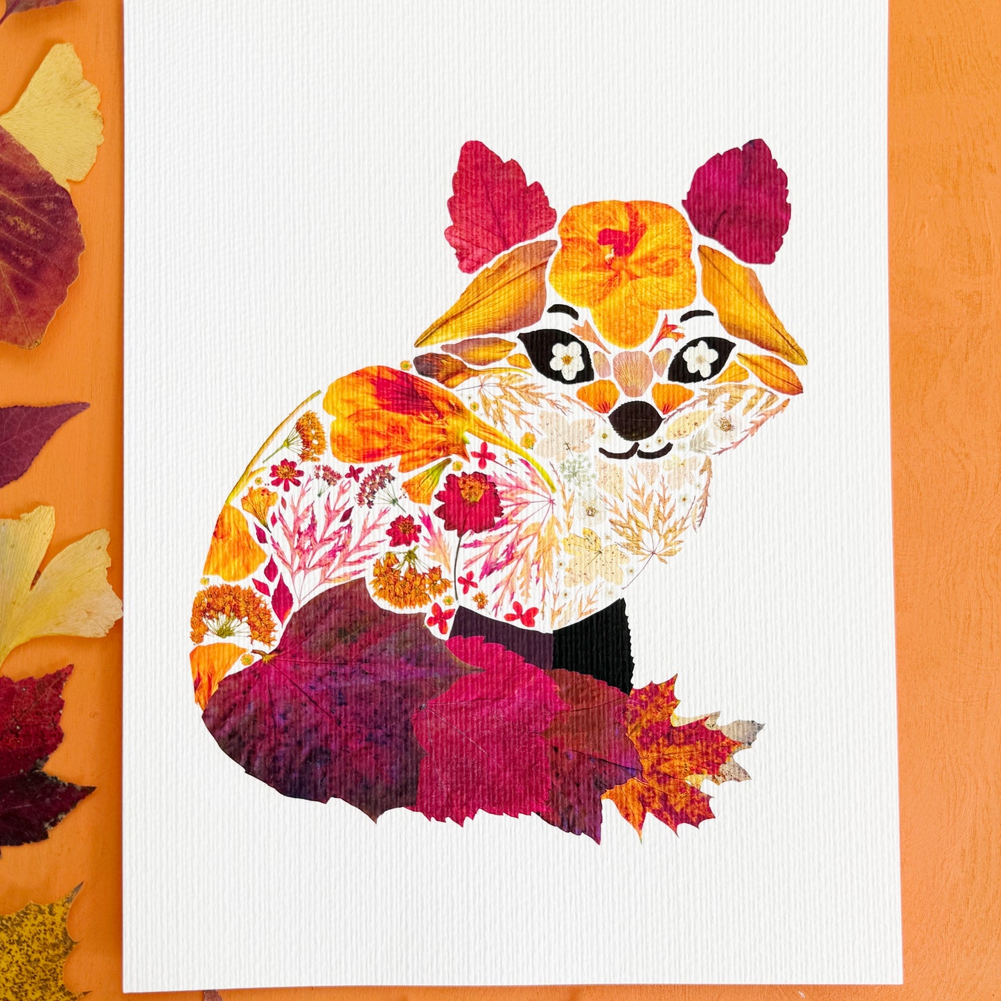 Floral Fox Print