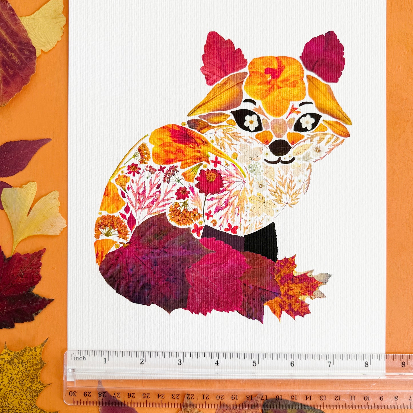 Floral Fox Print