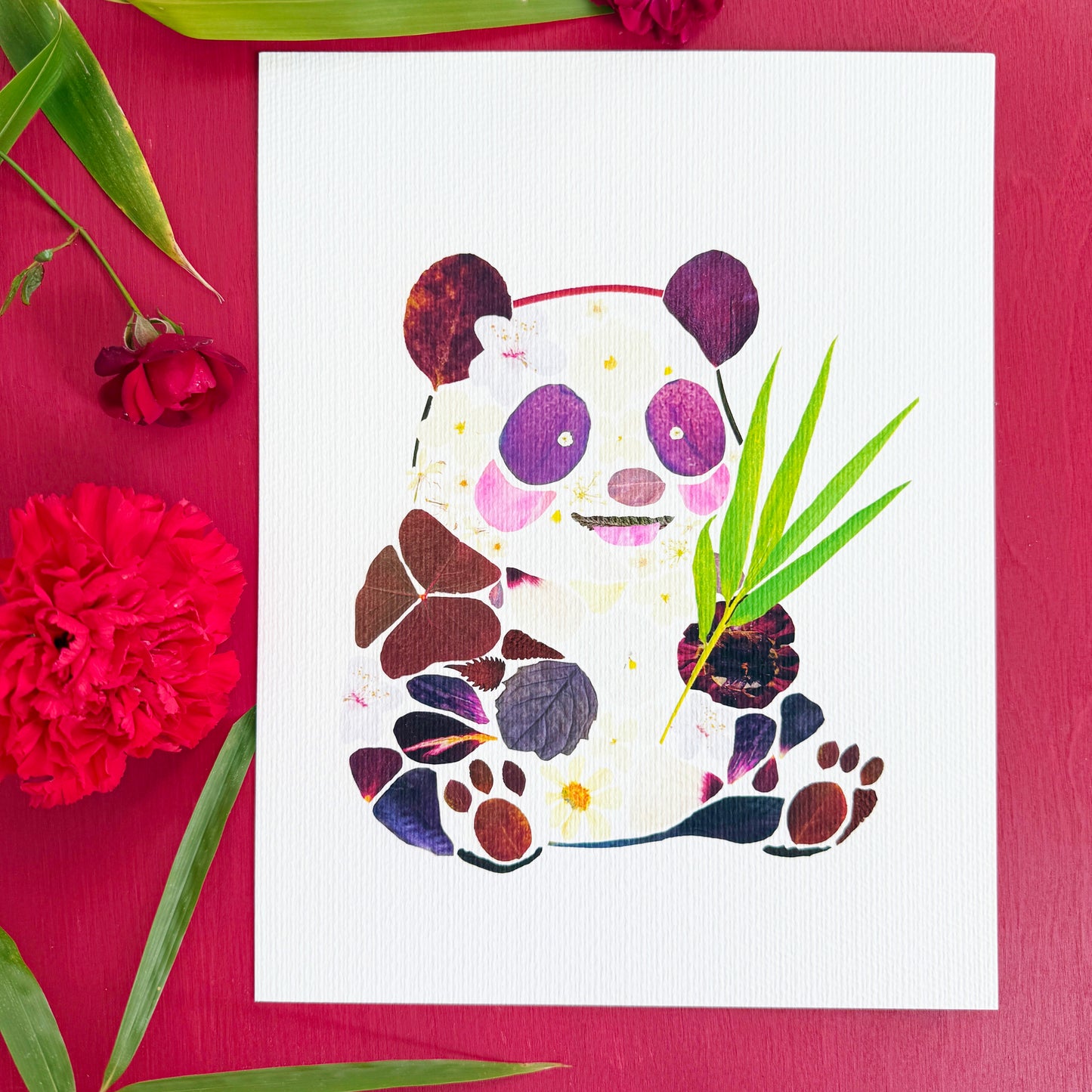 Floral Panda Print