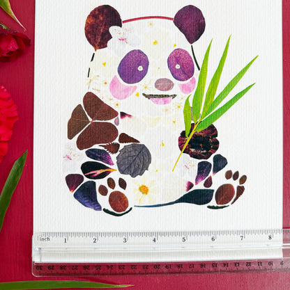 Floral Panda Print