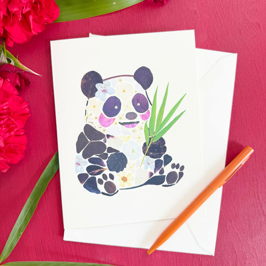 Floral Panda card