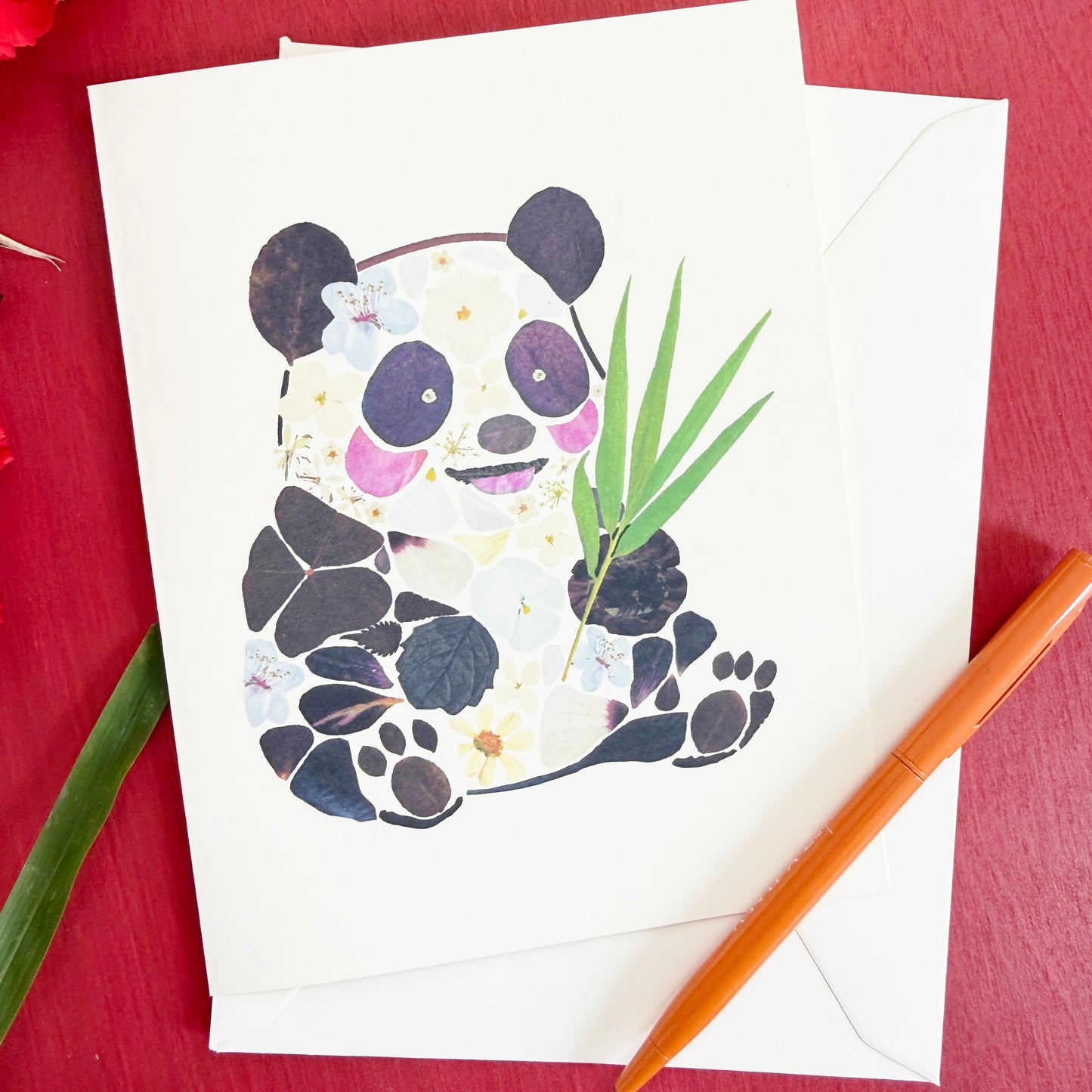 Floral Panda card