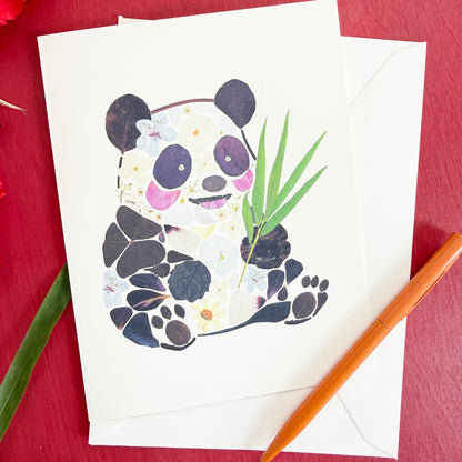 Floral Panda card