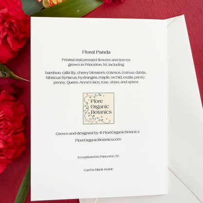 Floral Panda card