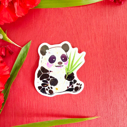Floral Panda Sticker
