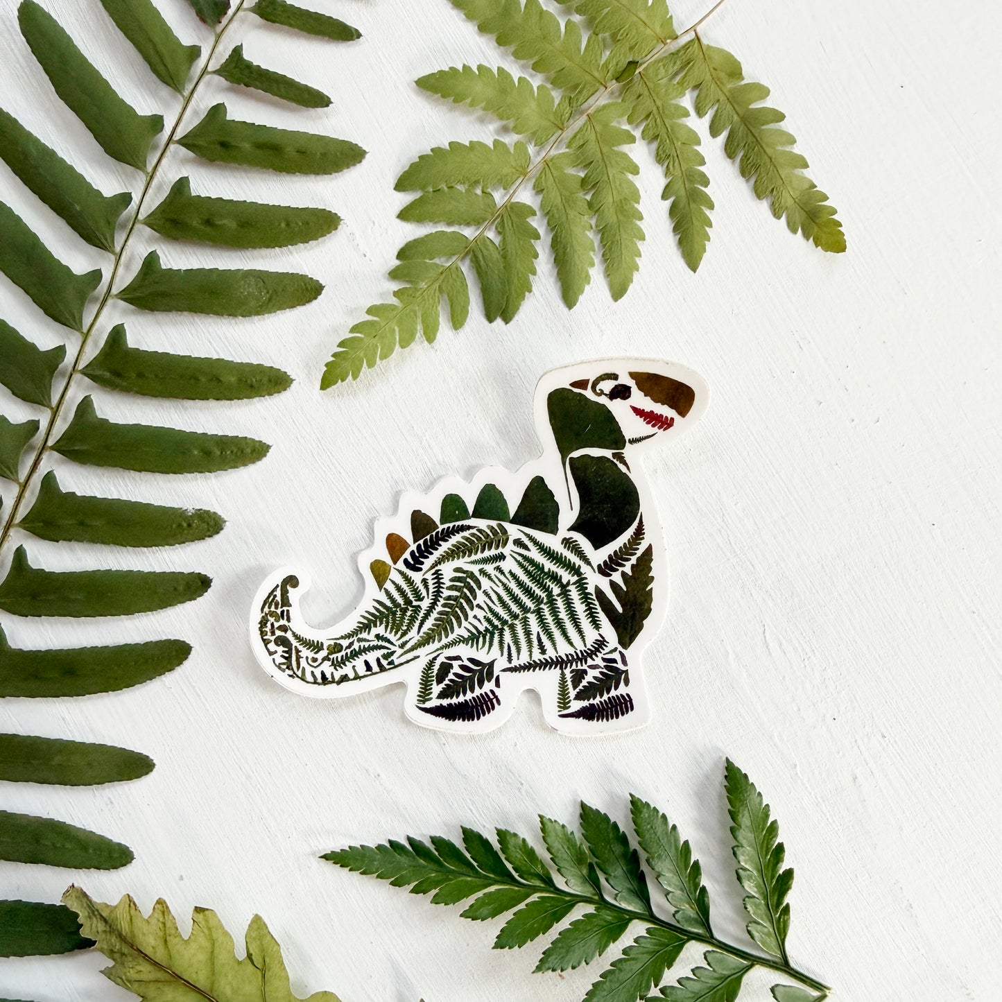 Fern Dinosaur Sticker