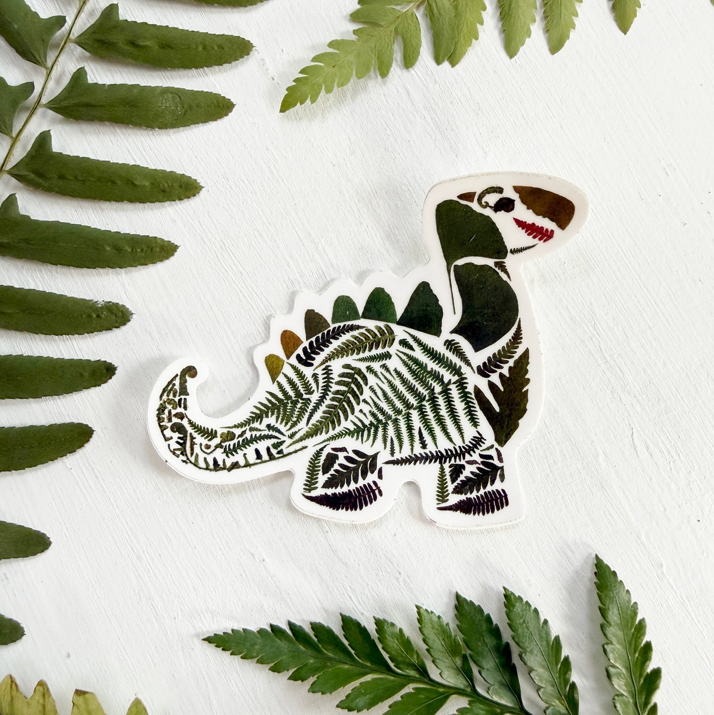Fern Dinosaur Sticker