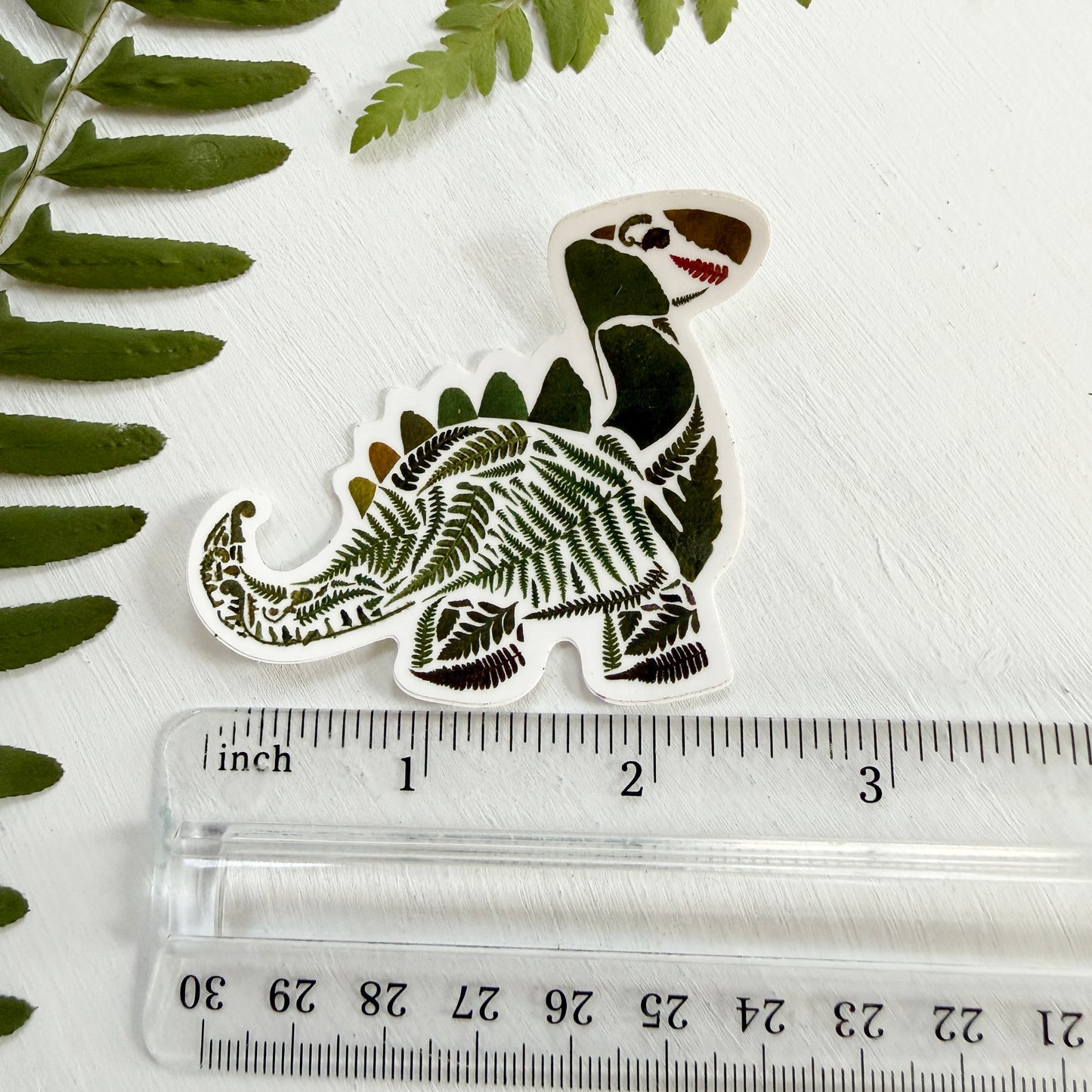 Fern Dinosaur Sticker
