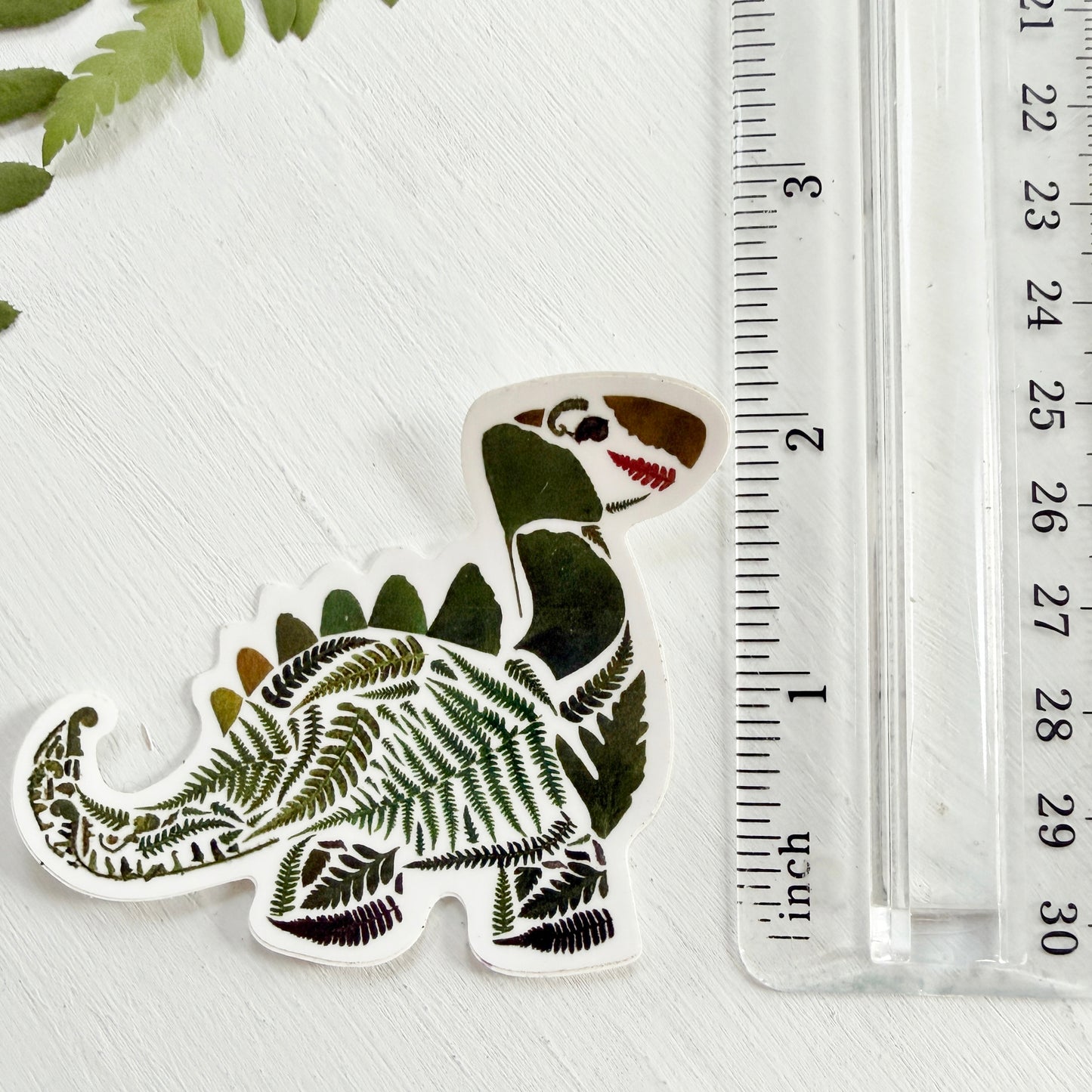 Fern Dinosaur Sticker