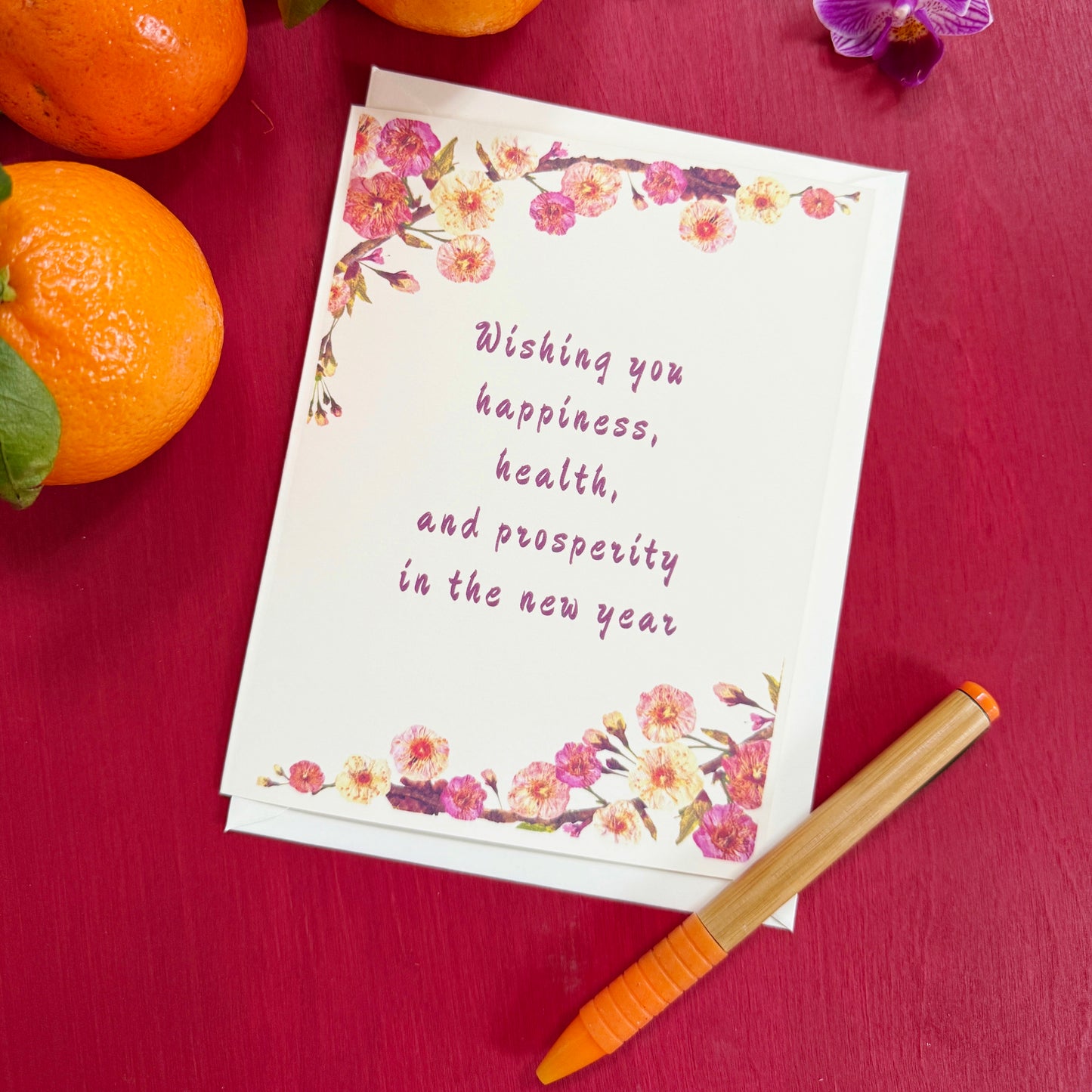 Lunar New Year Plum Blossom Card