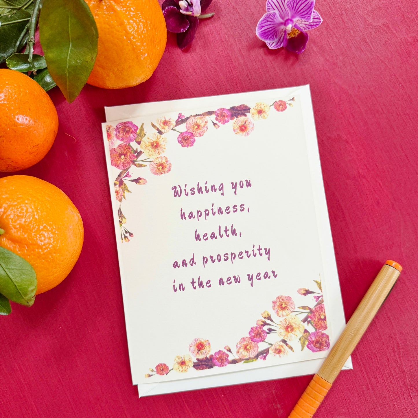 Lunar New Year Plum Blossom Card