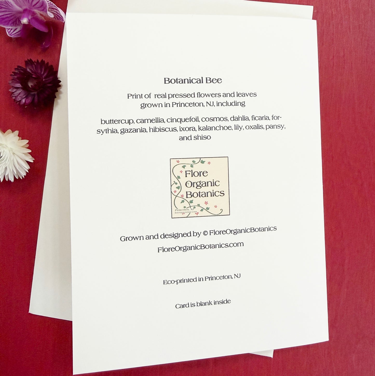 Botanical Bee Card