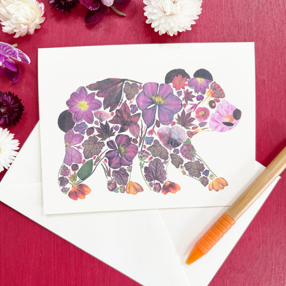 Botanical Bear Card