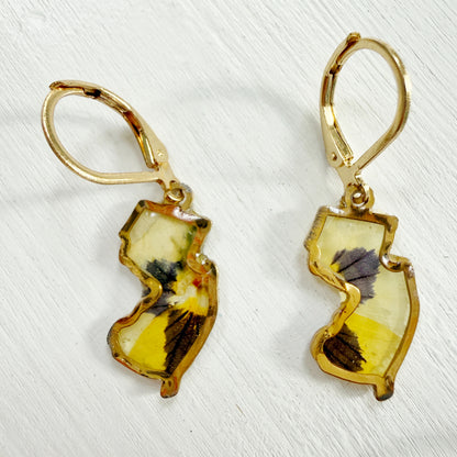 New Jersey Pansy Earrings