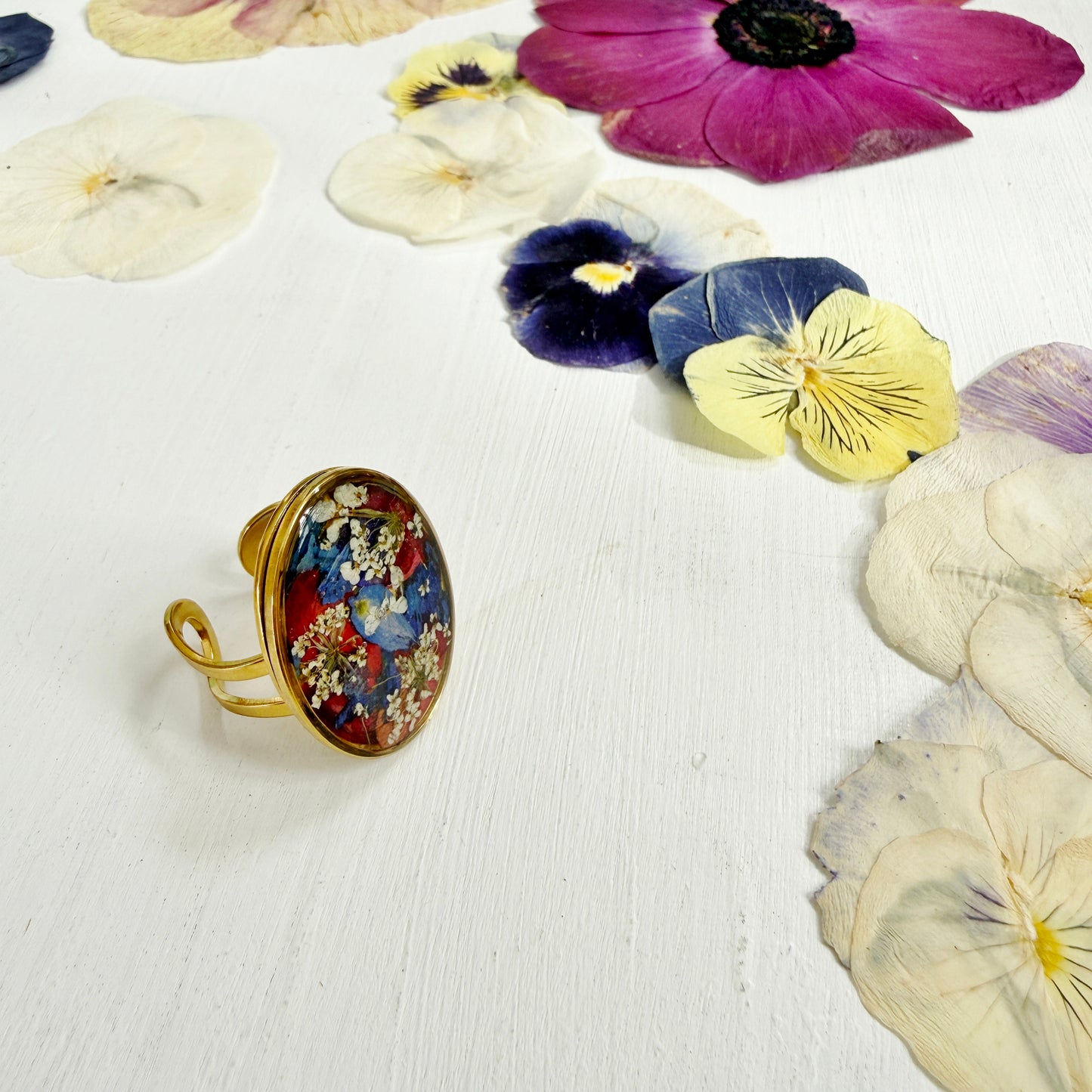 USA 250 Patriotic Floral Ring