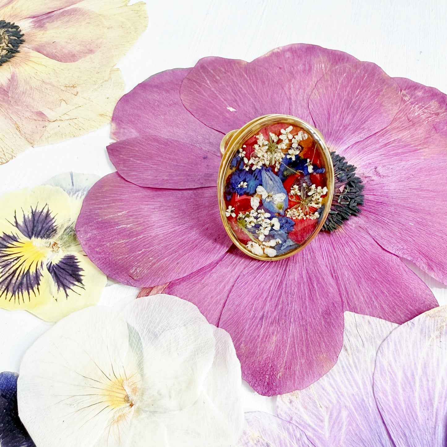 USA 250 Patriotic Floral Ring