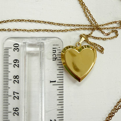 Birth Flower Heart Locket