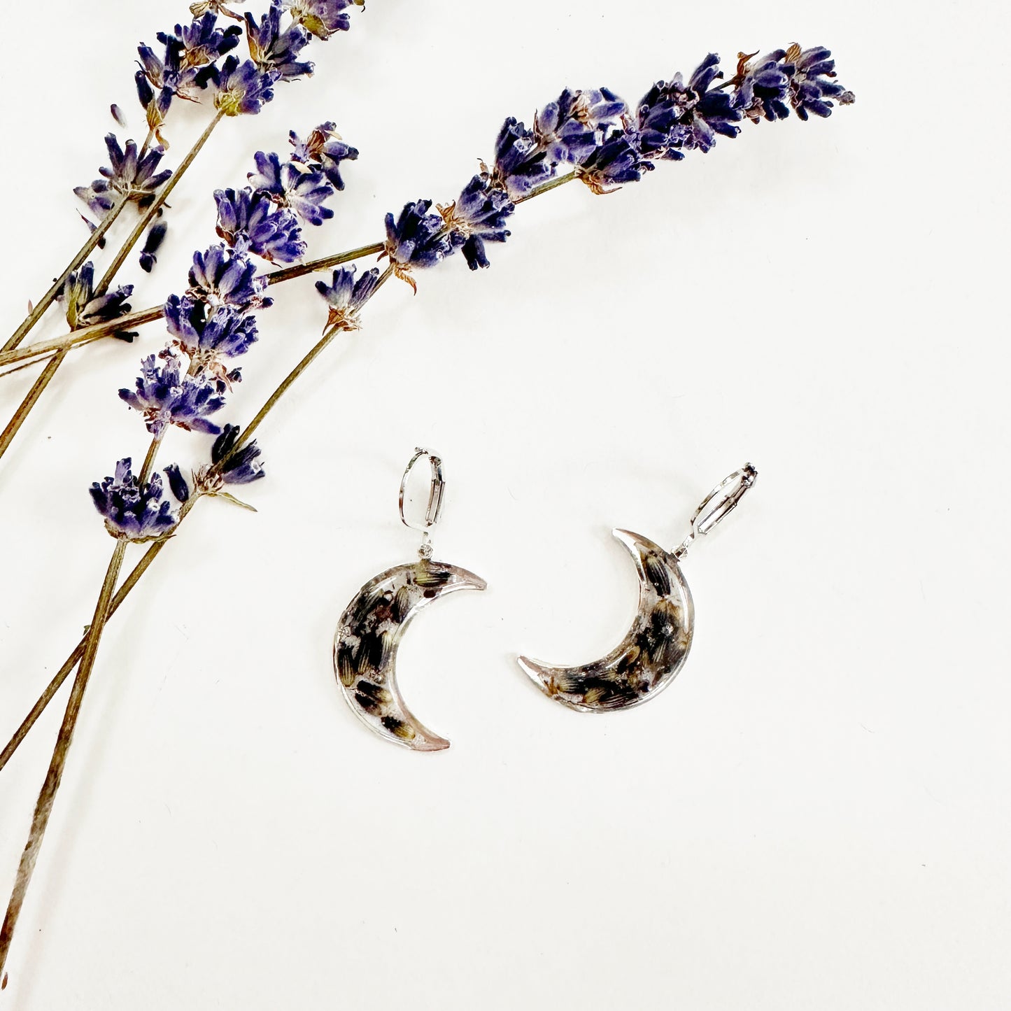 Lavender Moon Dangle Earrings