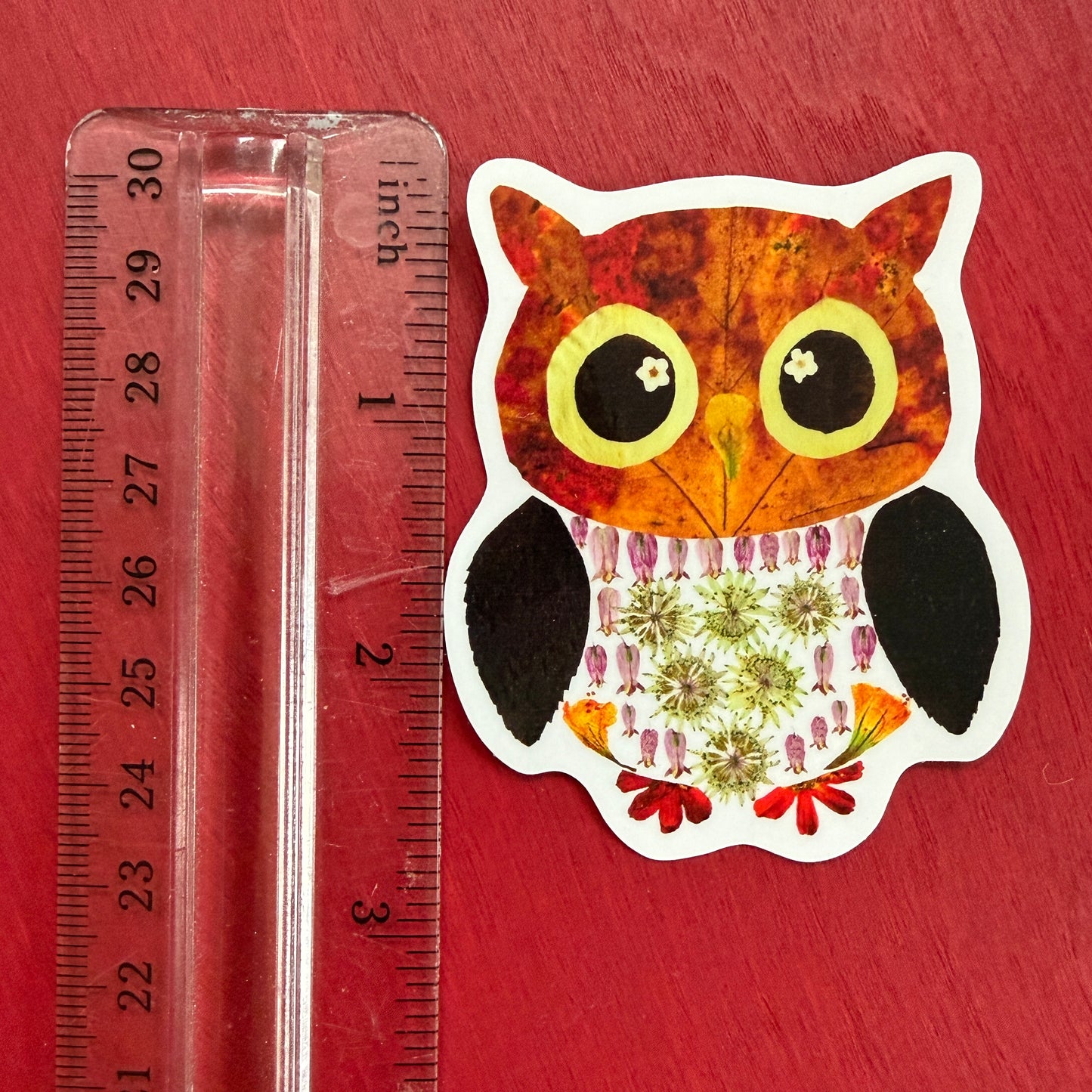 Floral Owl Sticker
