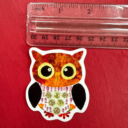 Floral Owl Sticker