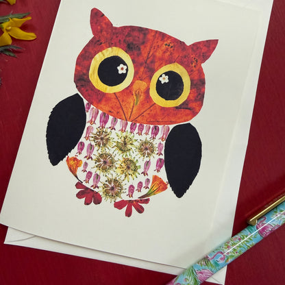 Floral Owl Card