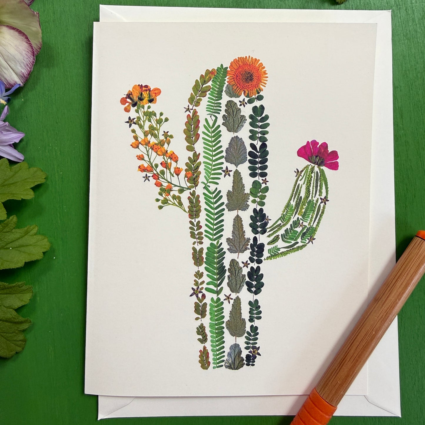 Floral Cactus Card