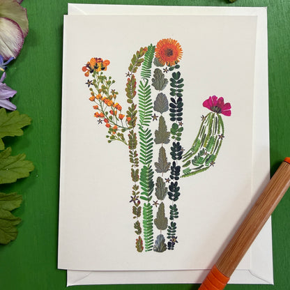 Floral Cactus Card