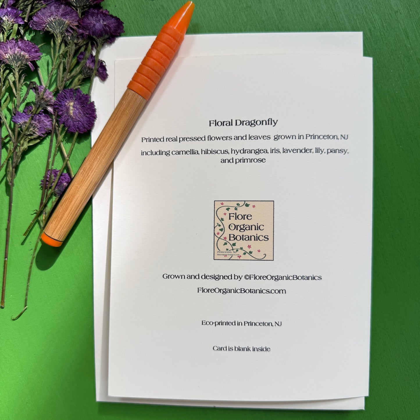 Floral Dragonfly Card
