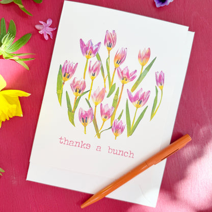 Thanks a Bunch Tulip Card