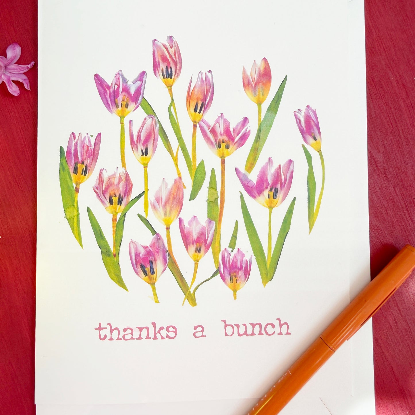 Thanks a Bunch Tulip Card