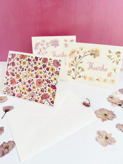 Cherry Blossoms Thanks Greeting Card