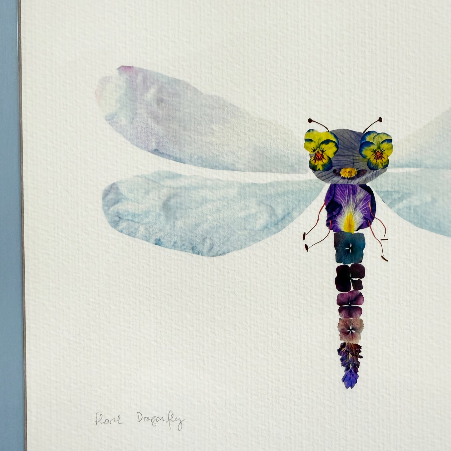 Floral Dragonfly Print
