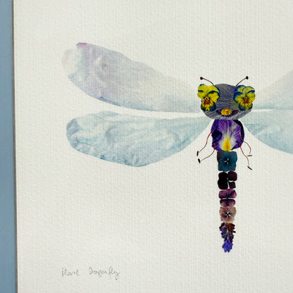 Floral Dragonfly Print