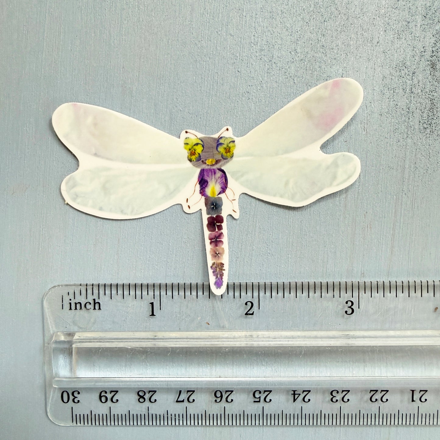 Floral Dragonfly Sticker