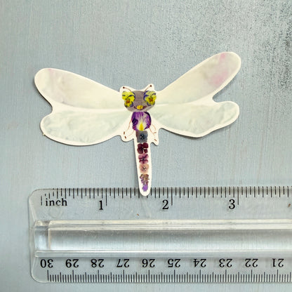 Floral Dragonfly Sticker
