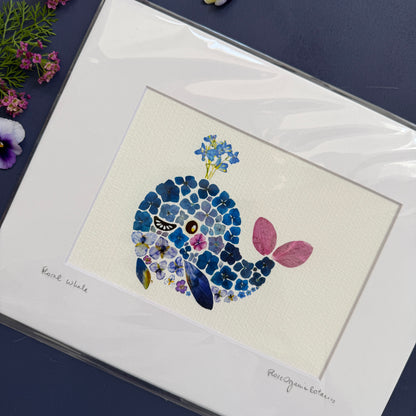 Floral Whale Art Print