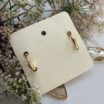 White Flower Marquise Earrings